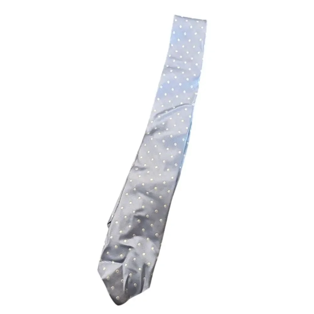 J.Crew Baby Blue White Polka Dot Ludlow Tie Playful Pattern Men